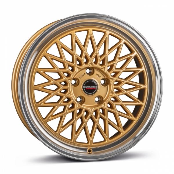 BORBET B Gold Rim Polished Borbet