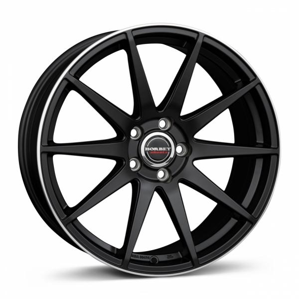 BORBET GTX Black Rim Polished Matt Borbet