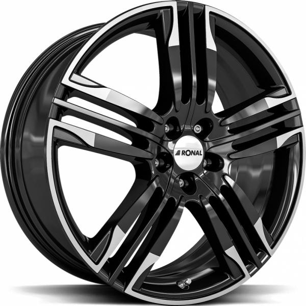 RONAL R58 Black rim LIP cut RONAL