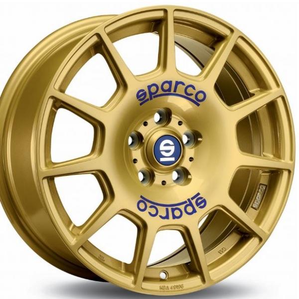 Sparco Terra Race Gold Blue Lettering Sparco